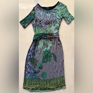 ETRO Dress | Printed Midi Multicolor Viscose. Made in Italy Size 44 US S8